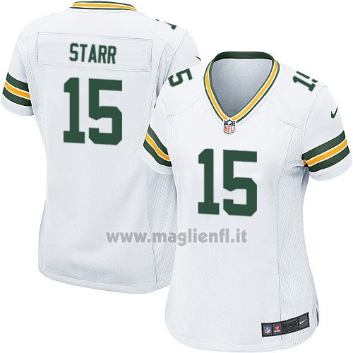 Maglia NFL Game Donna Green Bay Packers Starr Bianco
